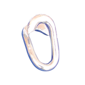 Steel barrier chain links | Connecting link | galvanized and yellow coated